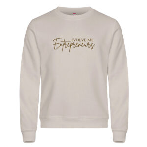 Beige Crew neck, unisex