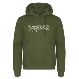 Armygrønn hoody, unisex
