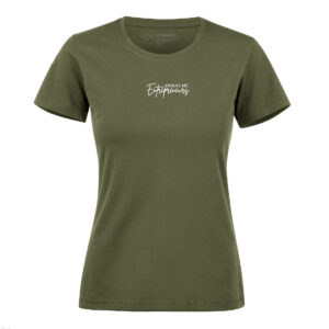 Army grønn Stretch Tee, organic cotton